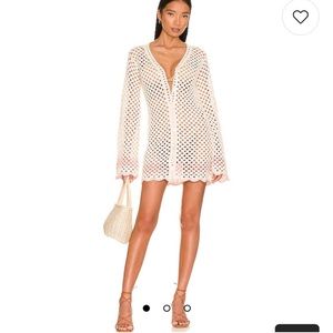 Revolve LPA Lanita Crochet Mini Dress